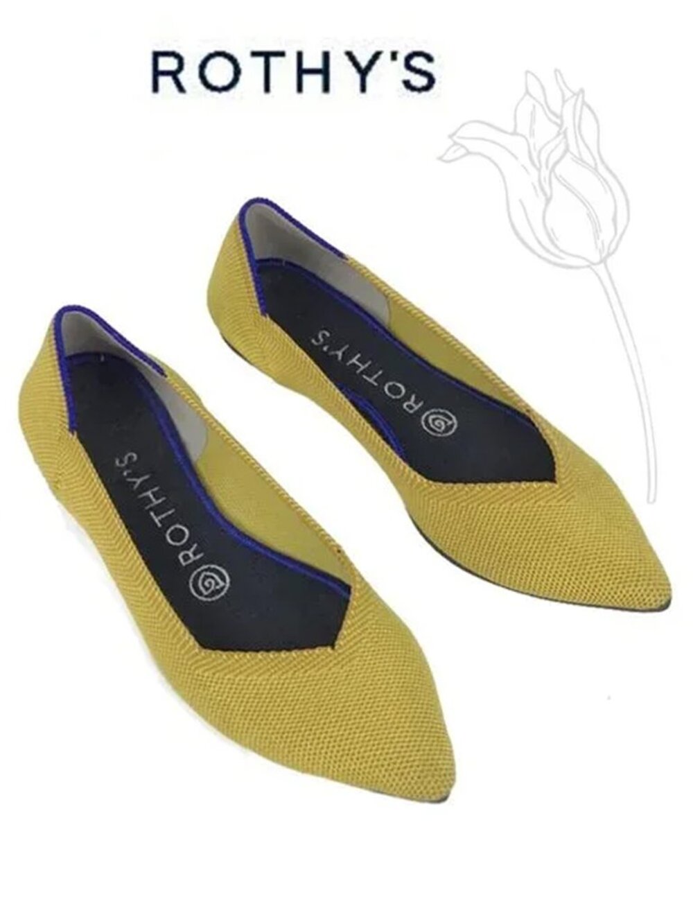 Rothy’s The Point Flats in Marigold